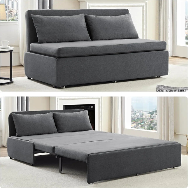 FurnitureZ l  Queen Size Modern Convertible Sleeper Sofas Beds for Bedroom