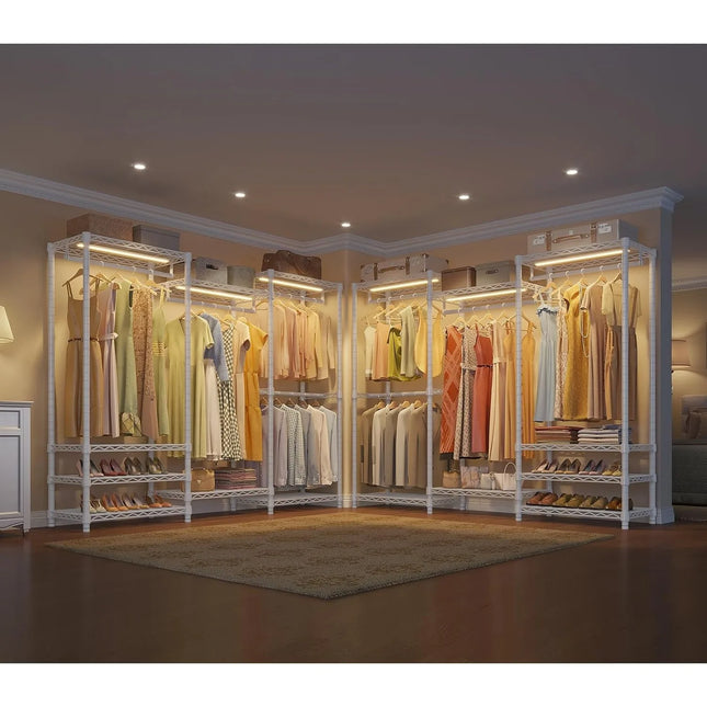 FurnitureZ l  Garment Rack Heavy Duty Clothes Rack for Dressing Room