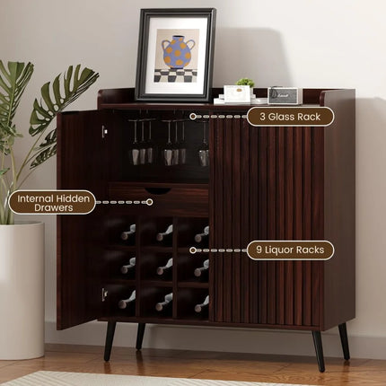 FurnitureZ l  Modern Wine Bar Cabinet for Dining Room