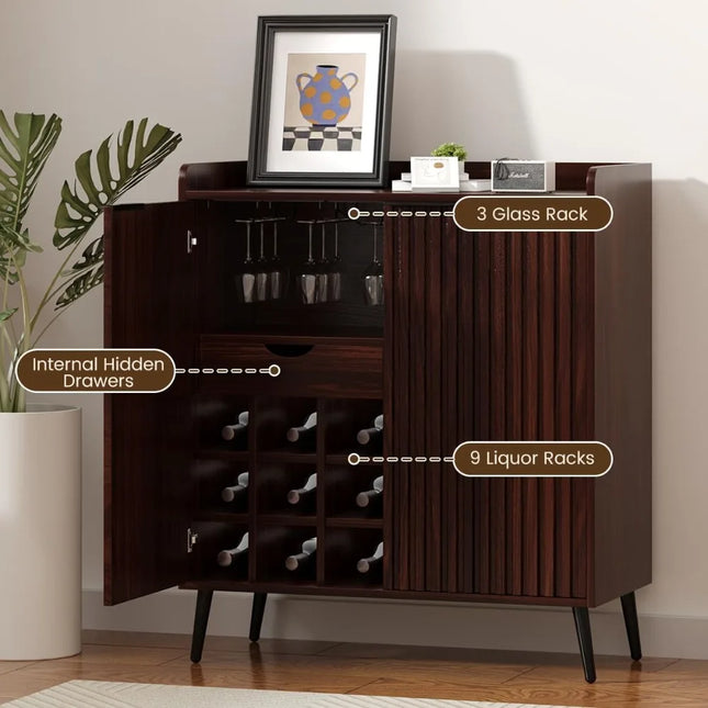 FurnitureZ l  Modern Wine Bar Cabinet for Dining Room