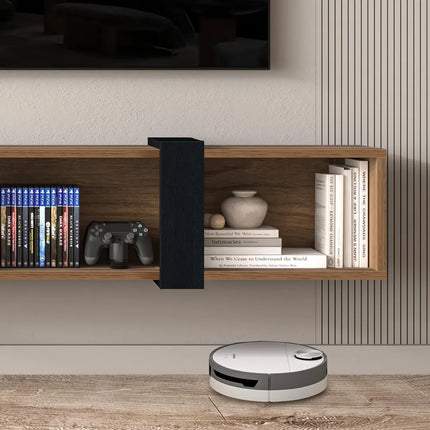 FurnitureZ l  71" Walnut Floating TV Stand for Living Room, Bedroom