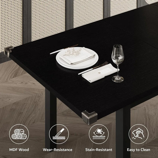 FurnitureZ l 5-Piece Dining Table Set for 4-8 for Dining Room