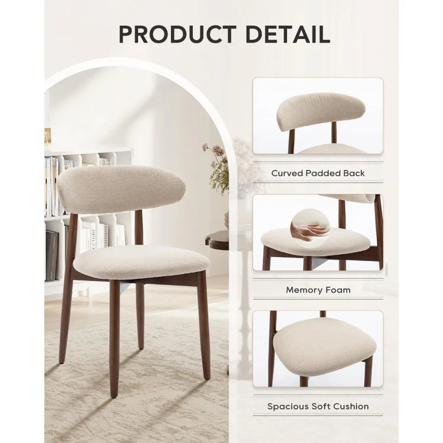 FurnitureZ l  Chairs Set of 4 for Dining Room