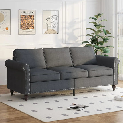 FurnitureZ l  Sofa Couch, 3-Seat Couches for Living Room