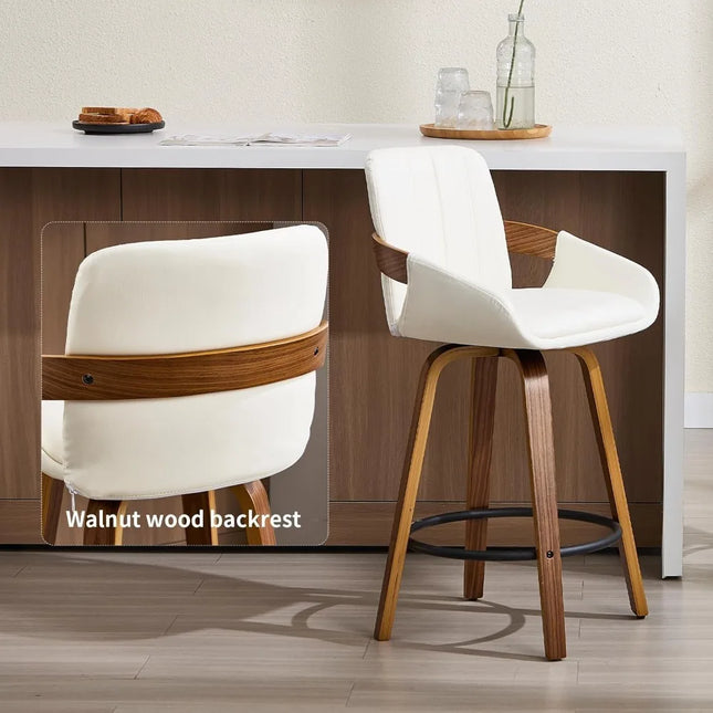 FurnitureZ l  26" Counter Height Swivel Stools for Dining Room
