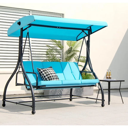 FurnitureZ l  3 Person Porch Swing for Outdoor