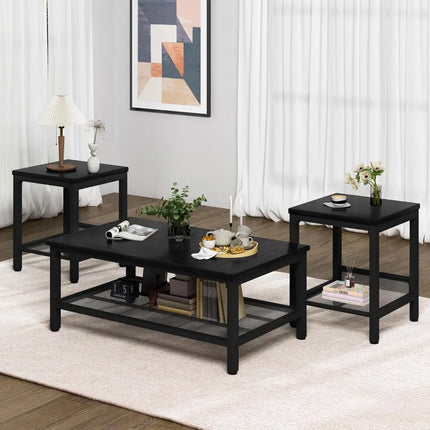FurnitureZ l  Industrial Style 3-Piece Furniture Set for Living Room