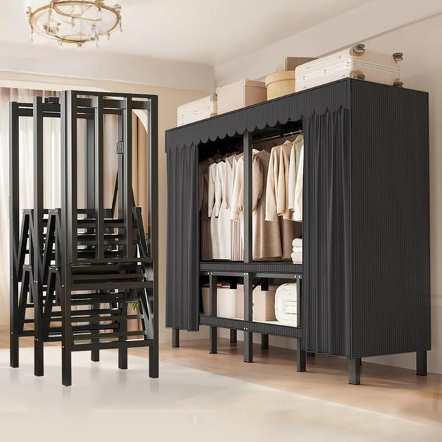 FurnitureZ l  75" Heavy Duty Clothes Rack for Dressing Room