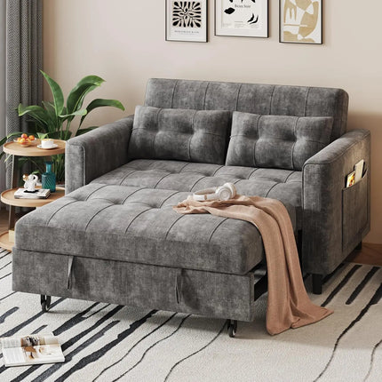 FurnitureZ l  3 in 1 Convertible Sleeper Sofa Bed for Bedroom