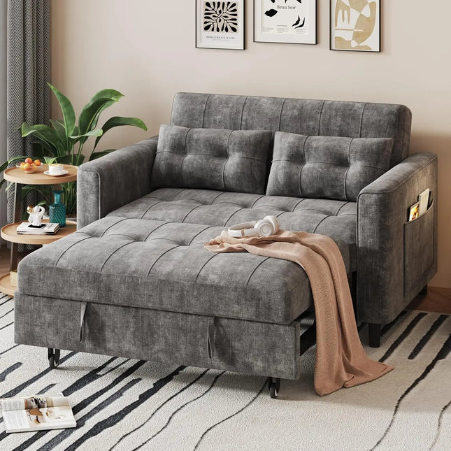 FurnitureZ l  3 in 1 Convertible Sleeper Sofa Bed for Bedroom