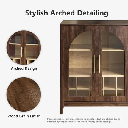 FurnitureZ l  31.5" Wine Bar Cabinet for Dining Room