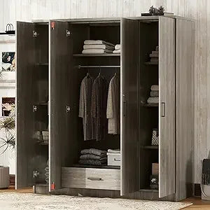 FurnitureZ l  Modern 3-Door Wardrobe for Bedroom