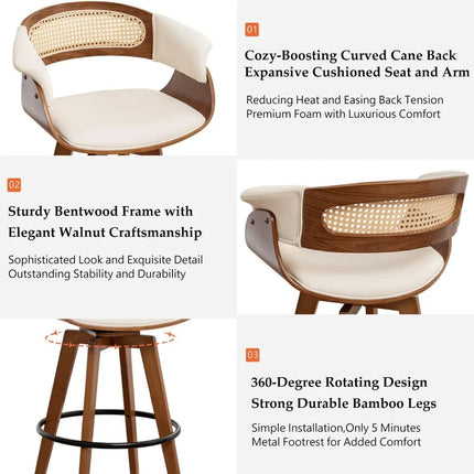 FurnitureZ l  Bar Stools Set of 2 for Dining Room