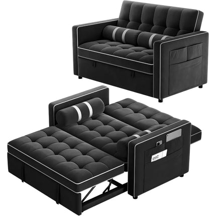 FurnitureZ l  3 in 1 Convertible Sleeper Sofa Bed for Bedroom
