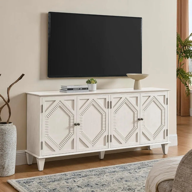 FurnitureZ l Large 65.2" Sideboard Buffet TV Stand for Living Room