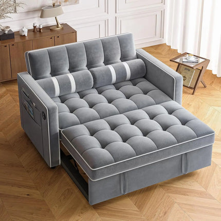 FurnitureZ l  3 in 1 Convertible Sleeper Sofa Bed for Living Room