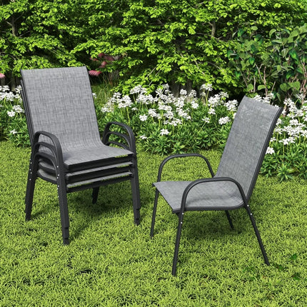 FurnitureZ l  Patio Chairs Set of 4 for Outdoor