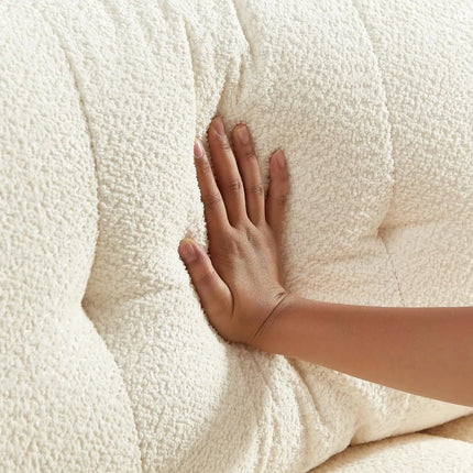 FurnitureZ l  91.5" Modern Boucle Sofas for Living Room