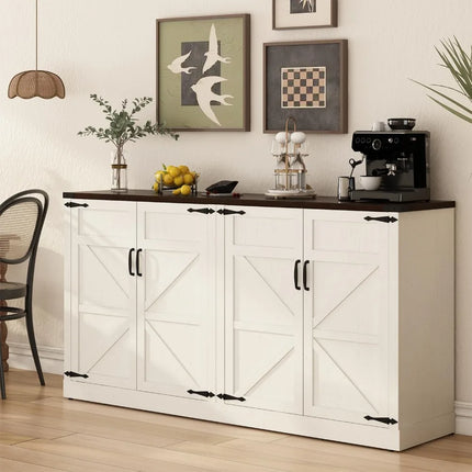 FurnitureZ l  65’’ Modern Accent Cabinet for Kitchen, Dining Room