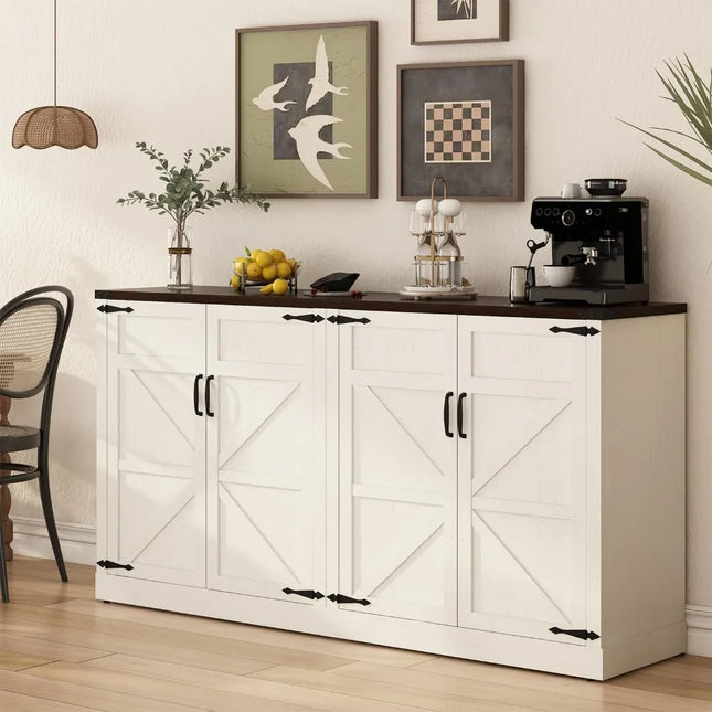FurnitureZ l  65’’ Modern Accent Cabinet for Kitchen, Dining Room