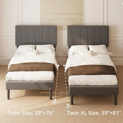 FurnitureZ l  Twin XL Bed Frame for Bedroom