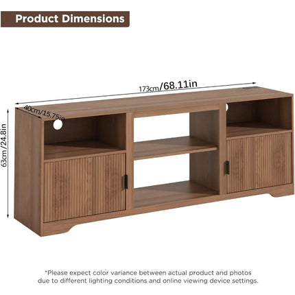 FurnitureZ l  Mid-Century Modern Fluted TV Standng Room