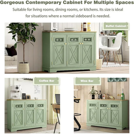 FurnitureZ l  45" Modern Buffet Server for Dining Room, Kitchen