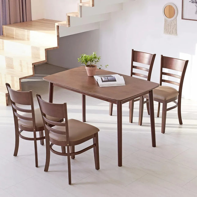 FurnitureZ l  47" Malaysian Oak Rectangular Wooden Dining Table for Dining Room