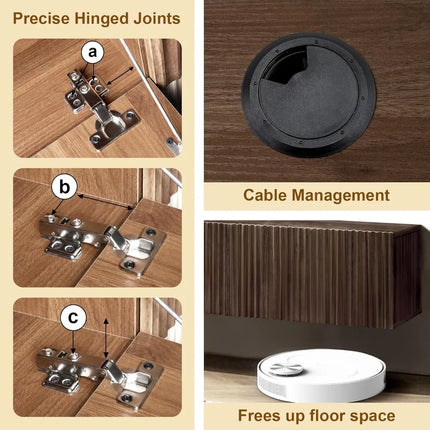 FurnitureZ l  Modern Wall-Mounted TV Stand for Living Room, Bedroom