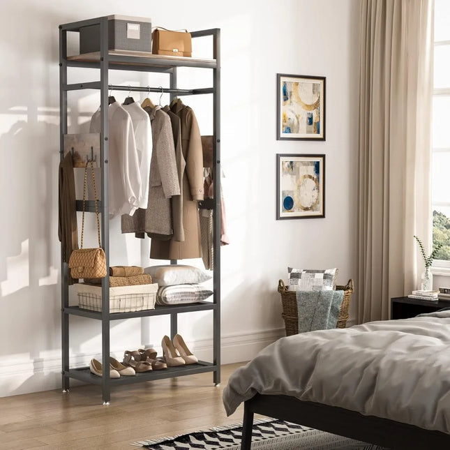 FurnitureZ l Small Heavy Duty Clothes Rack for Dressing Room
