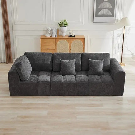 FurnitureZ l  110" Modular Sectional Sofa Couches for Living Room