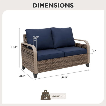 FurnitureZ l  Modern Wicker Outdoor Sofa Set