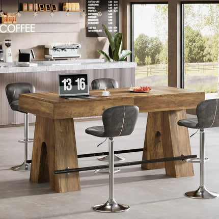 FurnitureZ l 63" Bar Height Pub Table for Dining Room