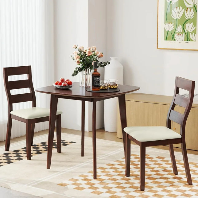 FurnitureZ l  Mid-Century Modern Dining Table Set for 2 for Dining Room