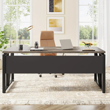 FurnitureZ l  63" Computer Desk for Home Office