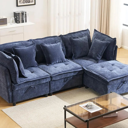 FurnitureZ l  102.5" Modular Sectional Sofa for Living Room