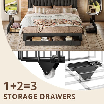 FurnitureZ l  Twin Bed Frame for Bedroom
