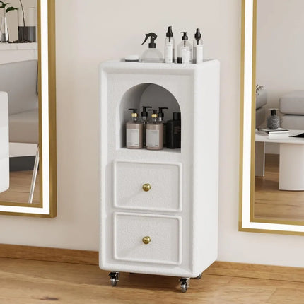 FurnitureZ l  Wooden Salon Cart for Dressing Room, Bedroom