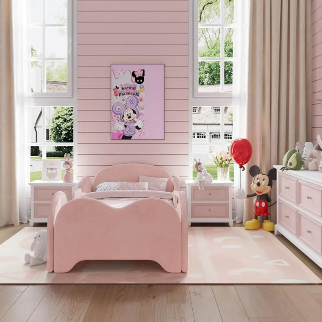 FurnitureZ l Toddler Flood Bed with Extra Safety Broad for Bedroom, Kids