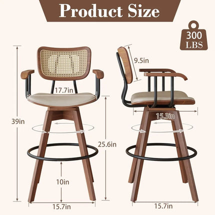 FurnitureZ l  26" Counter Height Bar Stool for Dining Room