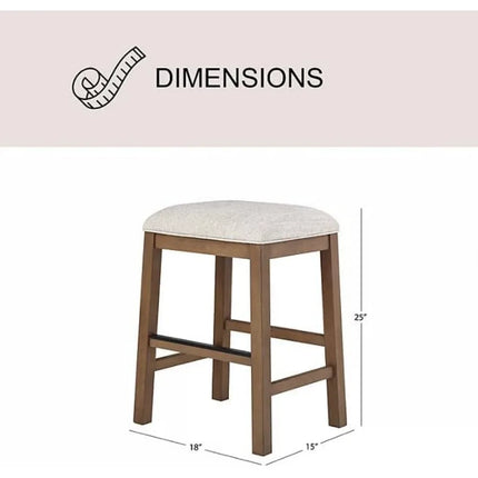 FurnitureZ l  Members Mark Lowell 4-Piece Console Table Set with Stools for Dining Room