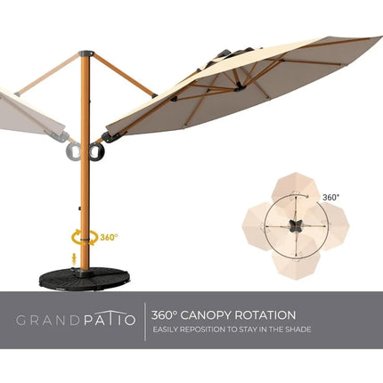 FurnitureZ l  Grand patio 10FT Patio Umbrella for Outdoor