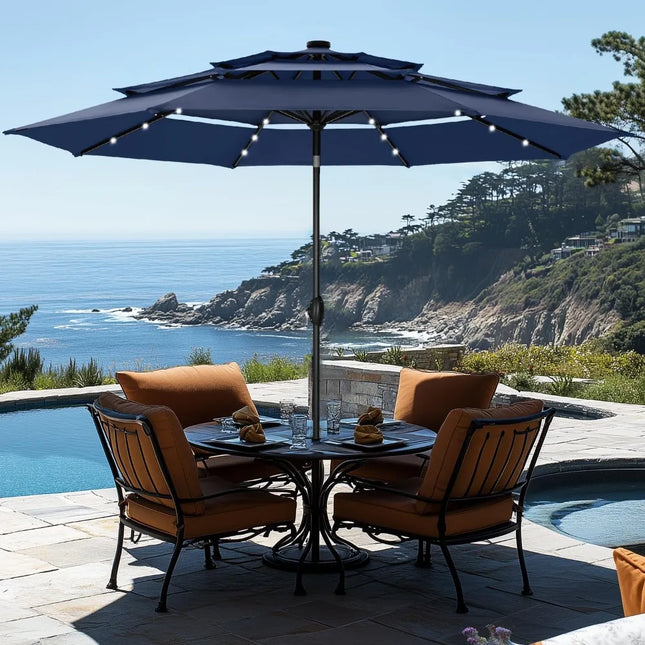 FurnitureZ l 10ft Outdoor Patio Umbrella