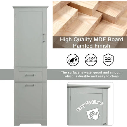 FurnitureZ l  Tall Storage Display Organizer for Dining Room, Kitchen