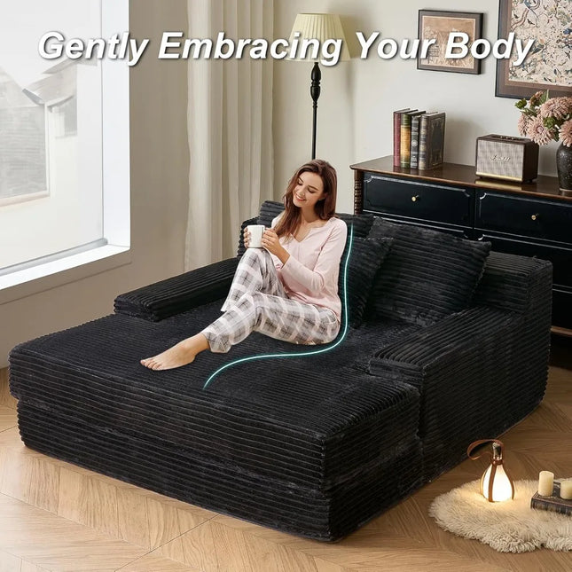 FurnitureZ l  Oversized Cloud Sofa Bed for Bedroom
