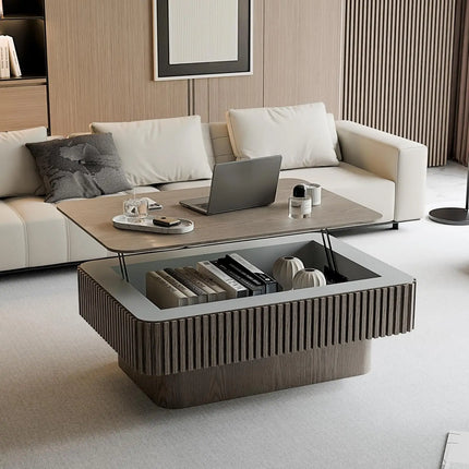 FurnitureZ l  35.43" Round Coffee Table Series for Living Room