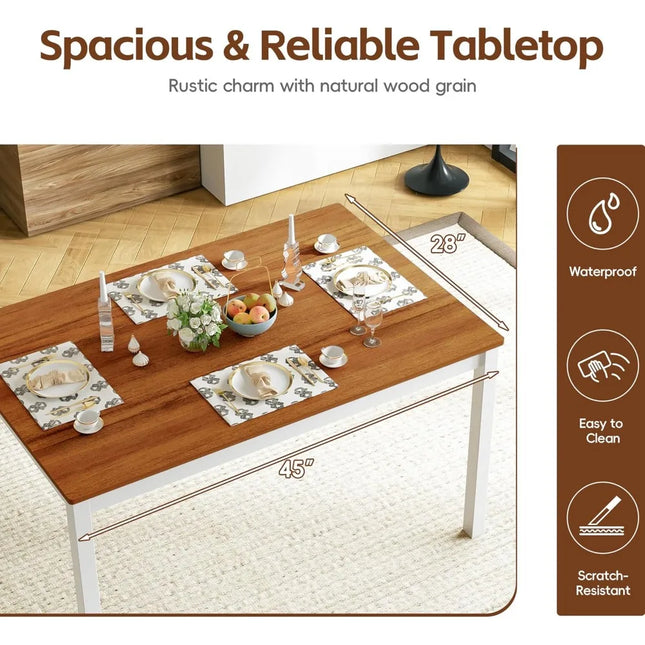 FurnitureZ l Dining Table Set for 4 for Dining Room