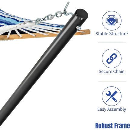 FurnitureZ l  Double Hammock with Stand for Outdoor