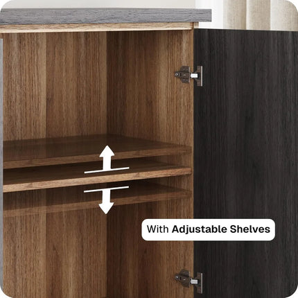 FurnitureZ l  65" Modern Buffet Sideboard for Living Room, Dining Room