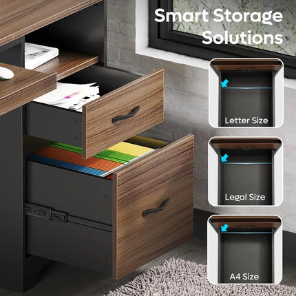 FurnitureZ l  48” Computer Desk for Home Office